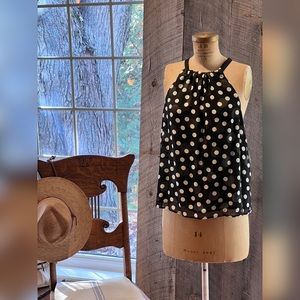 Polka dot halter top